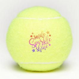 Pelotas De Tenis Smile Sparkle Shine Black Multi-Colour Cita