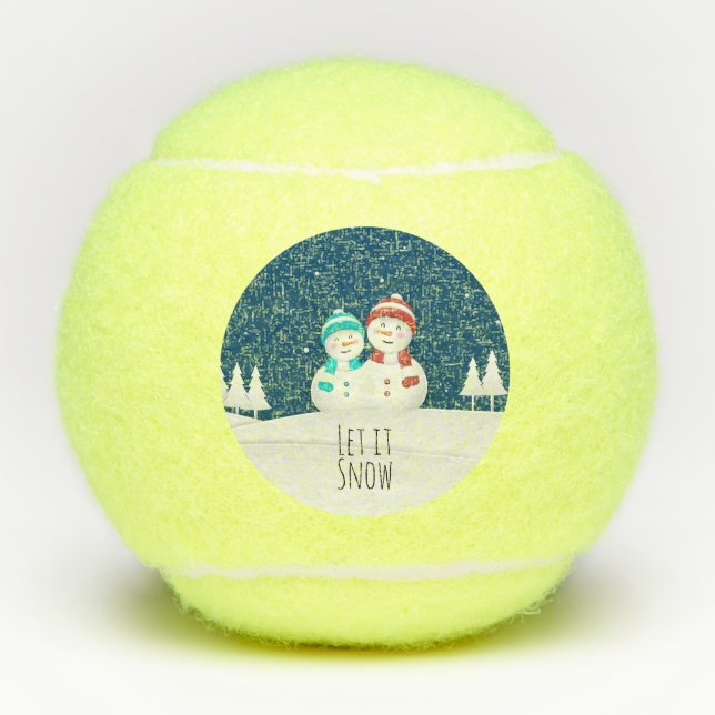 Pelotas De Tenis Snowman (Anverso)