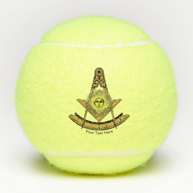 Pelotas De Tenis Sol masónico (Anverso)