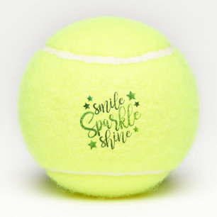 Pelotas De Tenis Sonrisa Sparkle Shine Green Cita Inspiradora