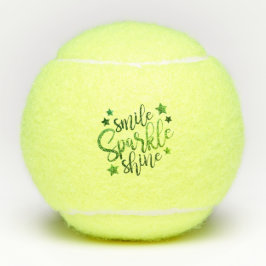 Pelotas De Tenis Sonrisa Sparkle Shine Green Cita Inspiradora