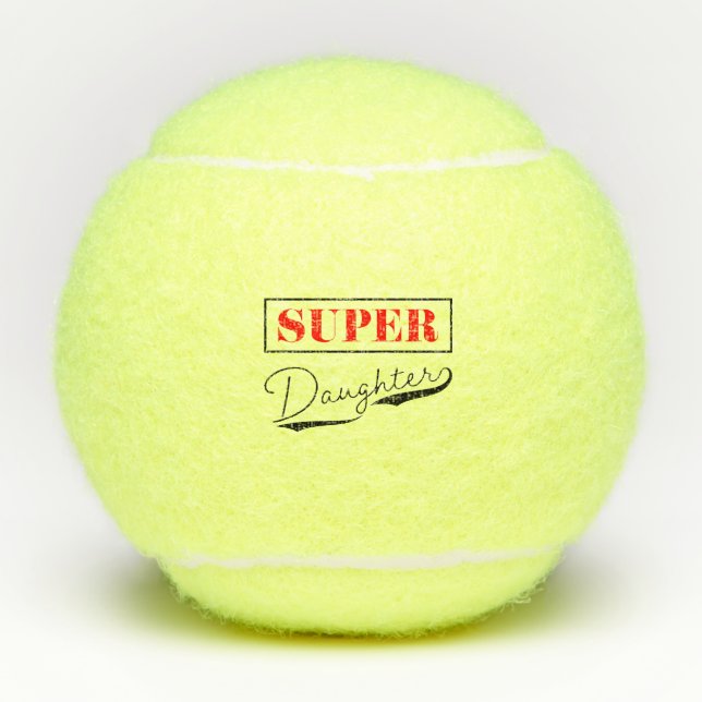 Pelotas De Tenis Súper hija (Anverso)