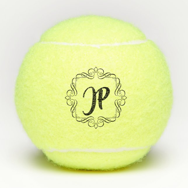 Pelotas De Tenis Swirly Monogram (Anverso)