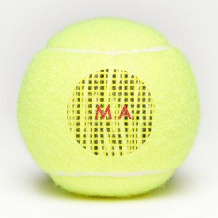 Pelotas De Tenis tablero de verificación amarillo negro añadir nomb