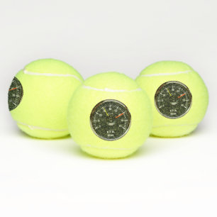 Pelotas De Tenis Tacómetro automático analógico redondo de cosecha