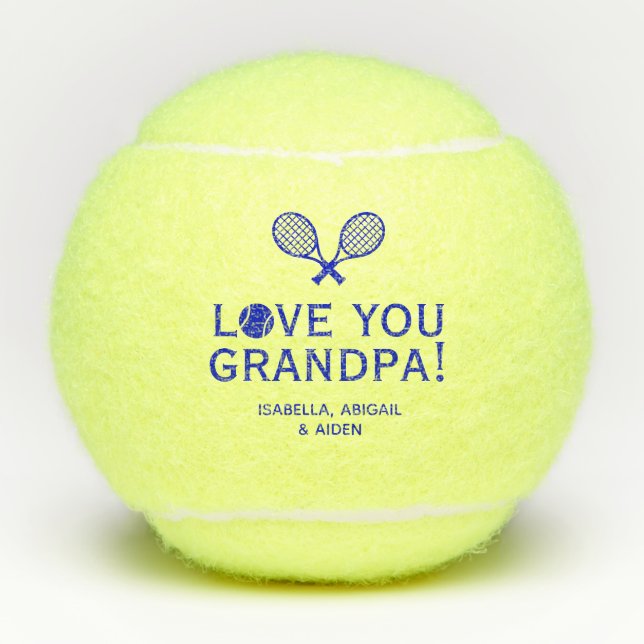 Pelotas De Tenis Te Amo Abuelo (Anverso)