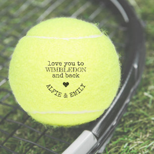 Pelotas De Tenis Te quiero a Wimbledon y a volver personalizado