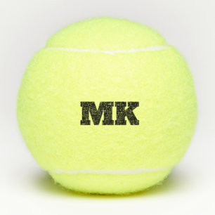 Pelotas De Tenis Tema de tenis monograma grande y negrita