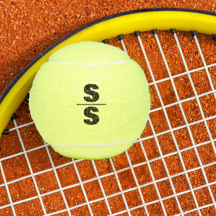 Pelotas De Tenis Tema del tenis Gran negrita Monogramado