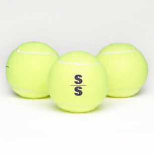 Pelotas De Tenis Tema del tenis Gran negrita Monogramado