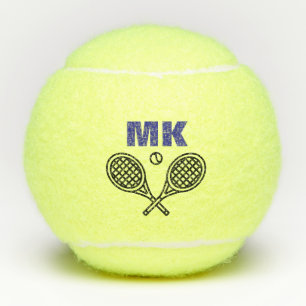 Pelotas De Tenis Tema del tenis Gran negrita Monogramado