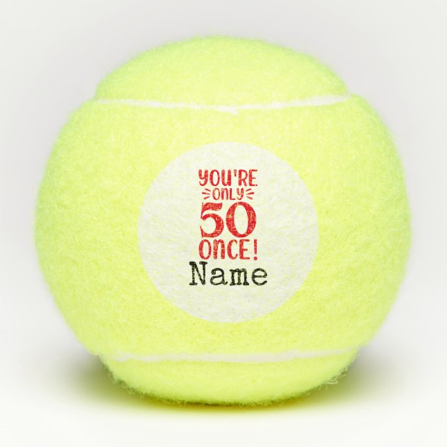 Pelotas De Tenis Tenis 50.º cumpleaños (Anverso)