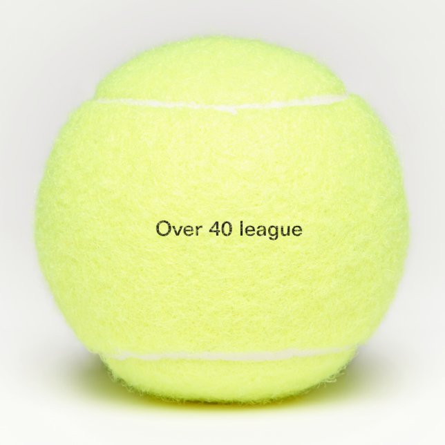 Pelotas De Tenis tenis de 40 años (Anverso)