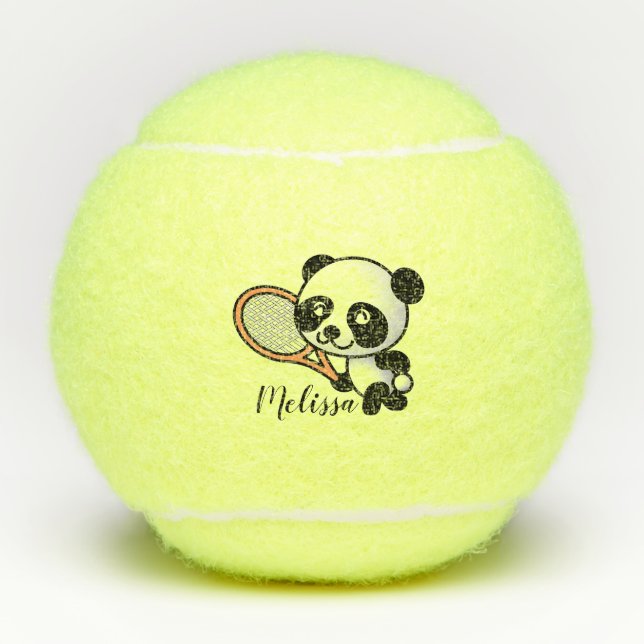 Pelotas De Tenis Tenis de la panda (Anverso)