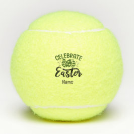 Pelotas De Tenis Tenis feliz Pascua a jugador de tenis