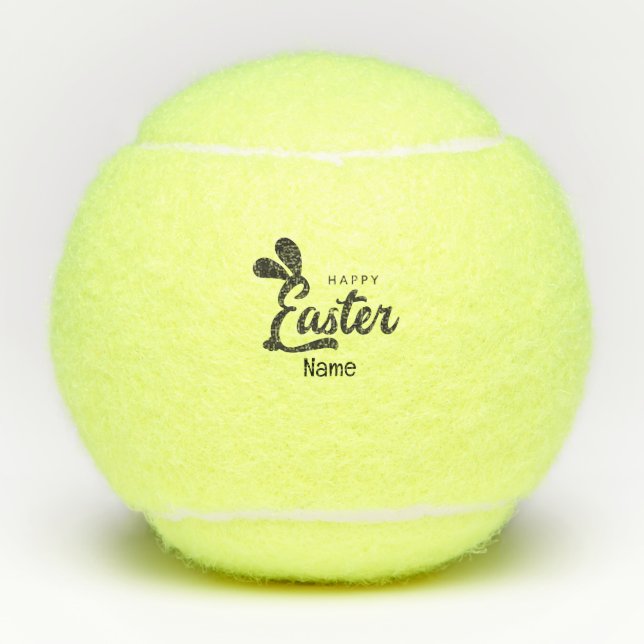 Pelotas De Tenis Tenis feliz Pascua a jugador de tenis (Anverso)