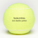 Pelotas De Tenis Tennis Doubles Partner Name Tennis Balls Gift<br><div class="desc">Doble Partner Nombre Tennis Balls Regalo. "mejor socio de dobles"</div>