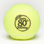 Pelotas De Tenis Tennis Happy 80th Birthday Tennis Balls<br><div class="desc">Tennis Happy 80th Birthday Tennis Balls (</div>