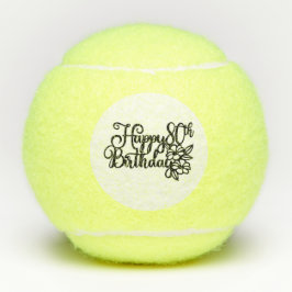 Pelotas De Tenis Tennis Happy 80th Birthday Tennis Balls