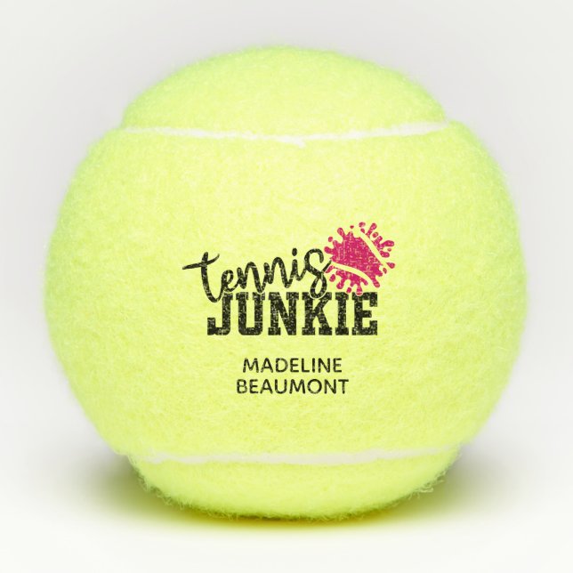 Pelotas De Tenis Tennis Junkie Funny (Anverso)
