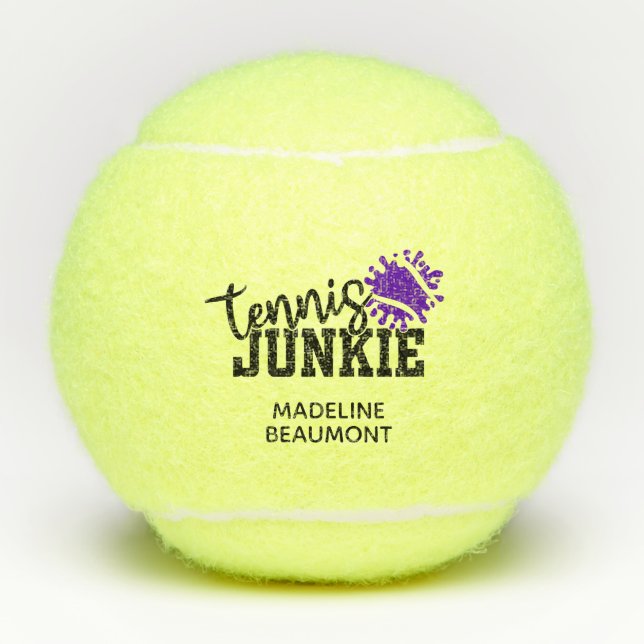 Pelotas De Tenis Tennis Junkie Funny (Anverso)