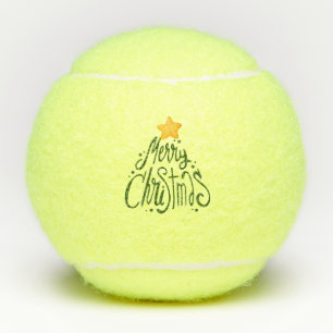 Pelotas De Tenis Tennis Merry Christmas Tree