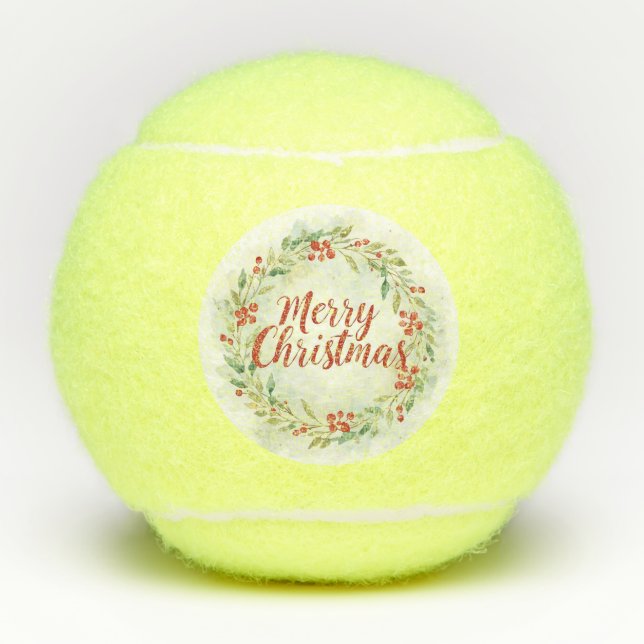 Pelotas De Tenis Tennis Merry Christmas with tennis ball  (Anverso)