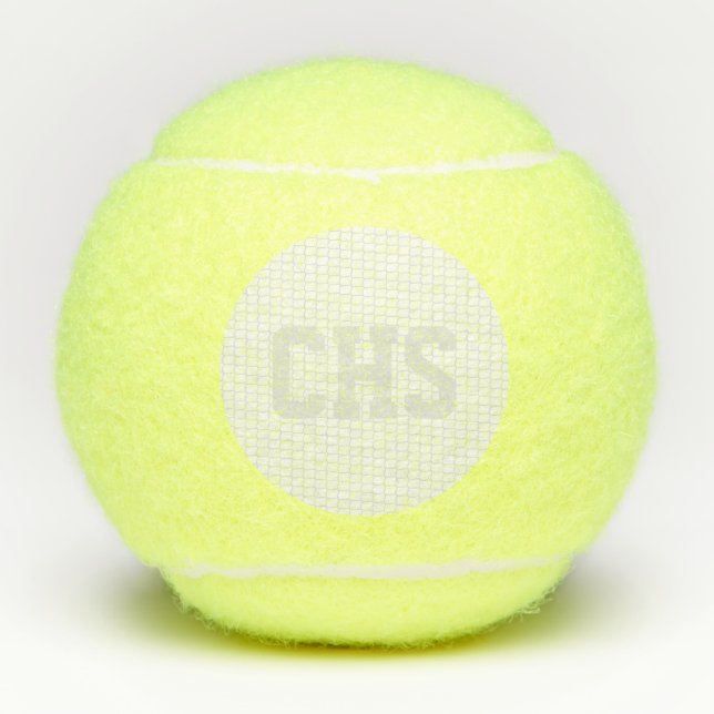 Pelotas De Tenis Tennis Net School INITIALS Escuela de Deportes Gri (Anverso)