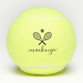 Pelotas De Tenis Texto de guión elegante personalizado