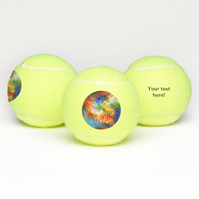 Pelotas De Tenis Textura colorida (Múltiples)
