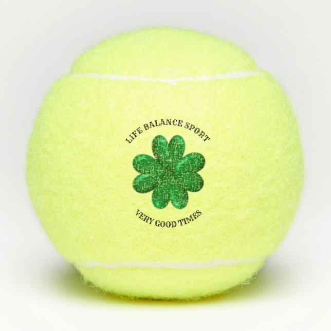Pelotas De Tenis Tiempos Muy Buenos Trébol (Anverso)