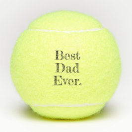 Pelotas De Tenis Tipografía dibujada a mano del mejor papá
