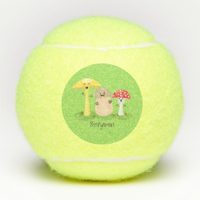 Pelotas De Tenis Toadstool de hongos de hongo de kawaii (Anverso)