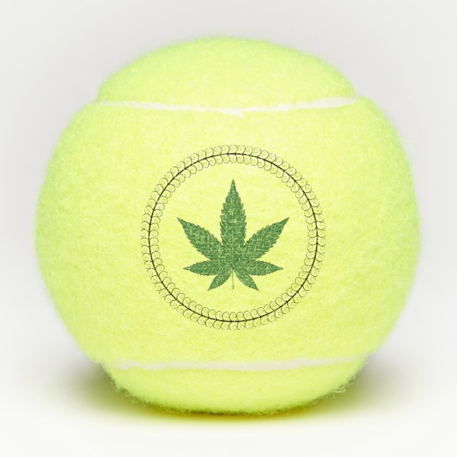 Pelotas De Tenis Trayecto Swirl De Árbol De Hojas Personalizado (Anverso)