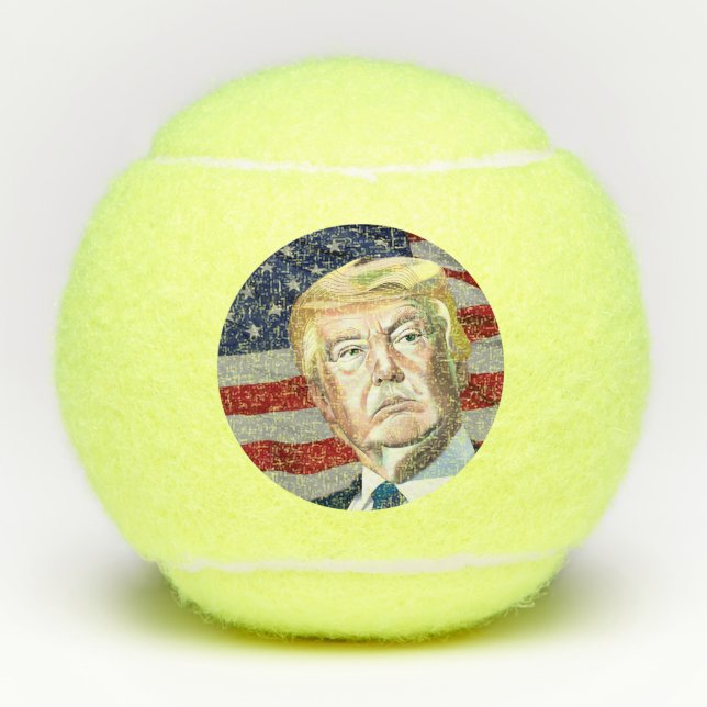 Pelotas De Tenis Trump, 45° presidente de Estados Unidos - Regalo (Anverso)