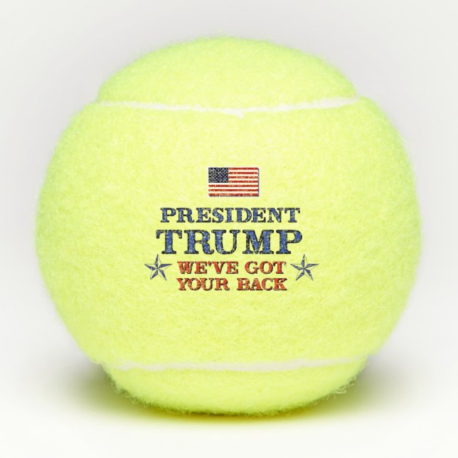 Pelotas De Tenis Trump tiene la espalda (Anverso)