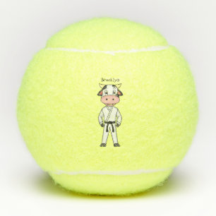 Pelotas De Tenis Vaca corta con traje de kung fu personalizado