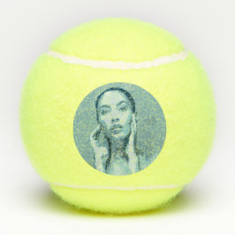 Pelotas De Tenis "Woman in Blue" Premium Canvas 