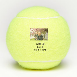 Pelotas De Tenis World best Grandpa photo name father's day grandpa