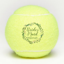 Pelotas De Tenis Wreath Bridesmaid Boda Gift
