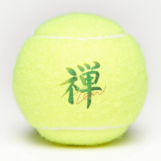 Pelotas De Tenis ZEN Minimalist Japanese Brush Calligraphy
