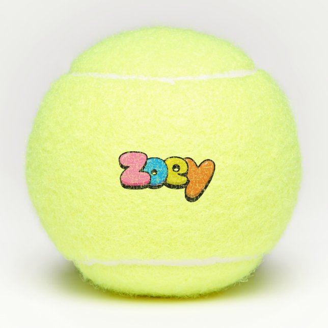 Pelotas De Tenis Zoey (Anverso)