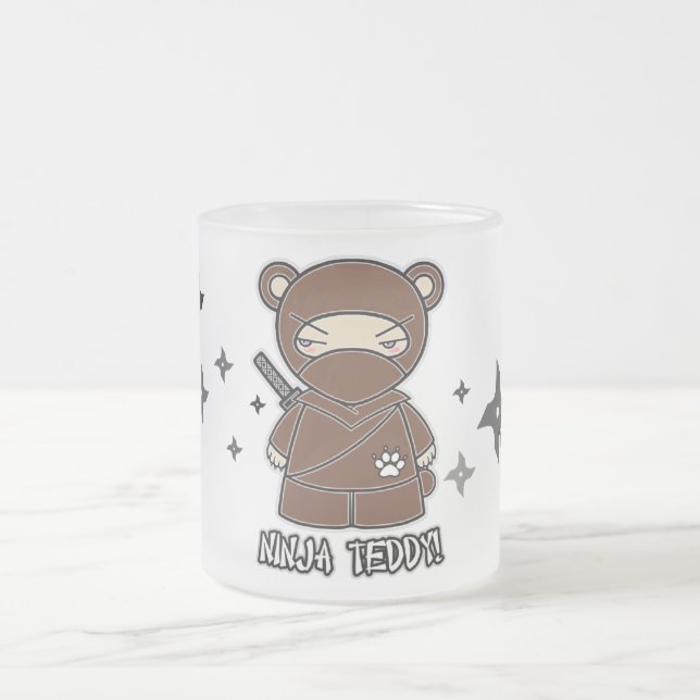 ¡Peluche de Ninja! Con la taza de Shurikens (Centro)