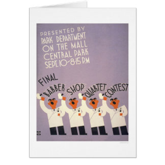 Peluquería de caballeros del Central Park WPA 1937