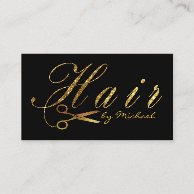 Peluquero Tijeras de Oro Script Cita #15 (Anverso)