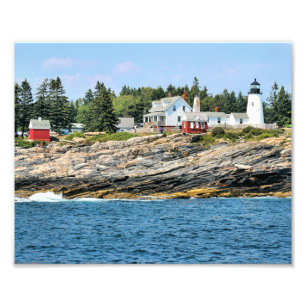 Pemaquid Point Lighthouse Maine Foto Impresión