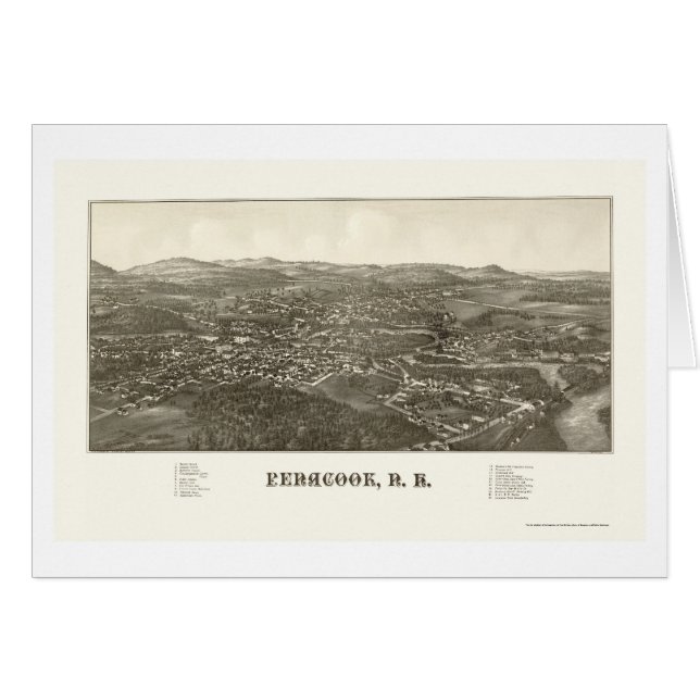 Penacook, mapa panorámico del NH - 1887 (Anverso (Horizontal))