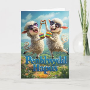 Penblwydd Hapus tarjeta de cumpleaños feliz
