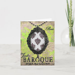 Pendant barroco ~ Tarjeta / Invitaciones