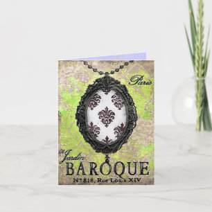 Pendant barroco ~ Tarjeta / Invitaciones